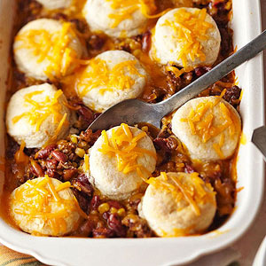 Potluck Perfect Mexican Biscuit Casserole